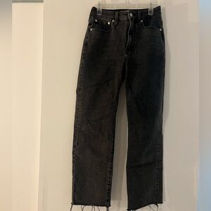 Madewell dark gray wash